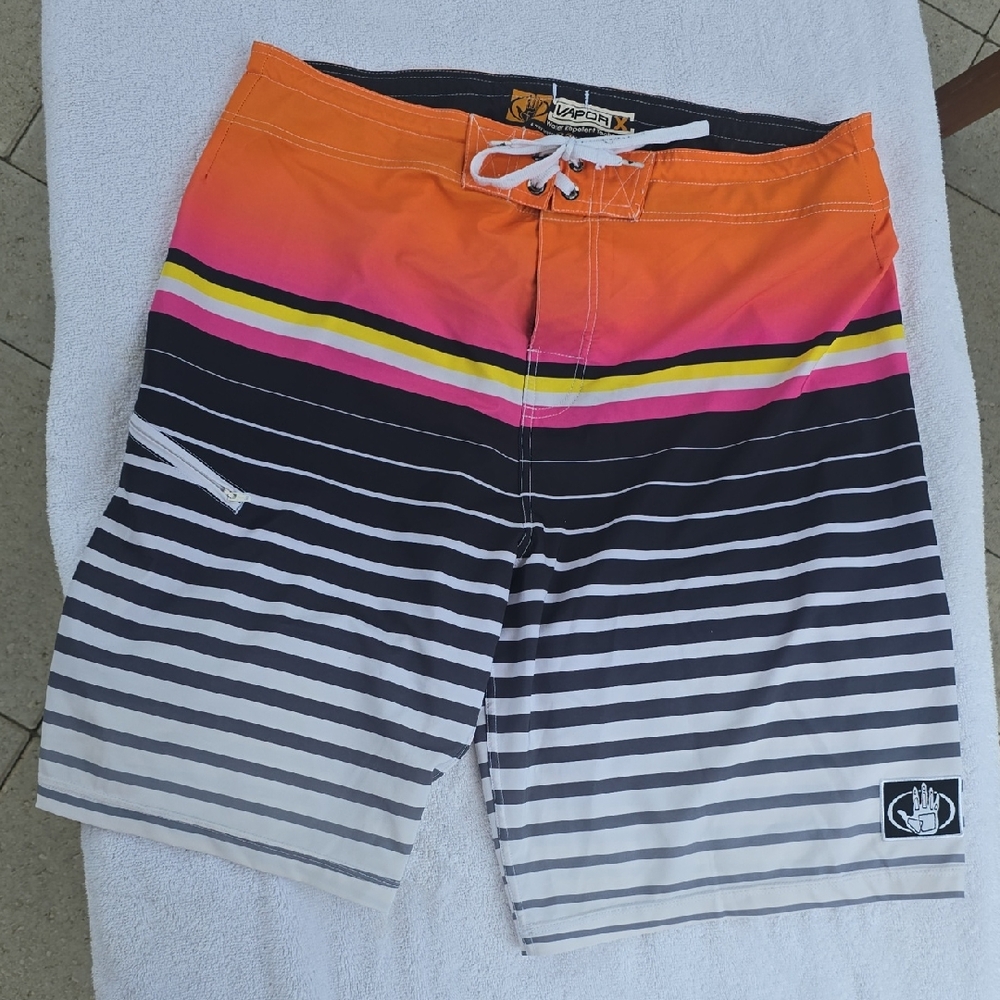 Body Glove Vapor X Orange Pink Swim Board Shorts